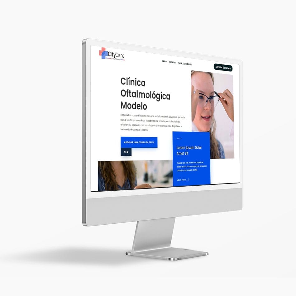 Site Modelo Clínica Oftalmológica